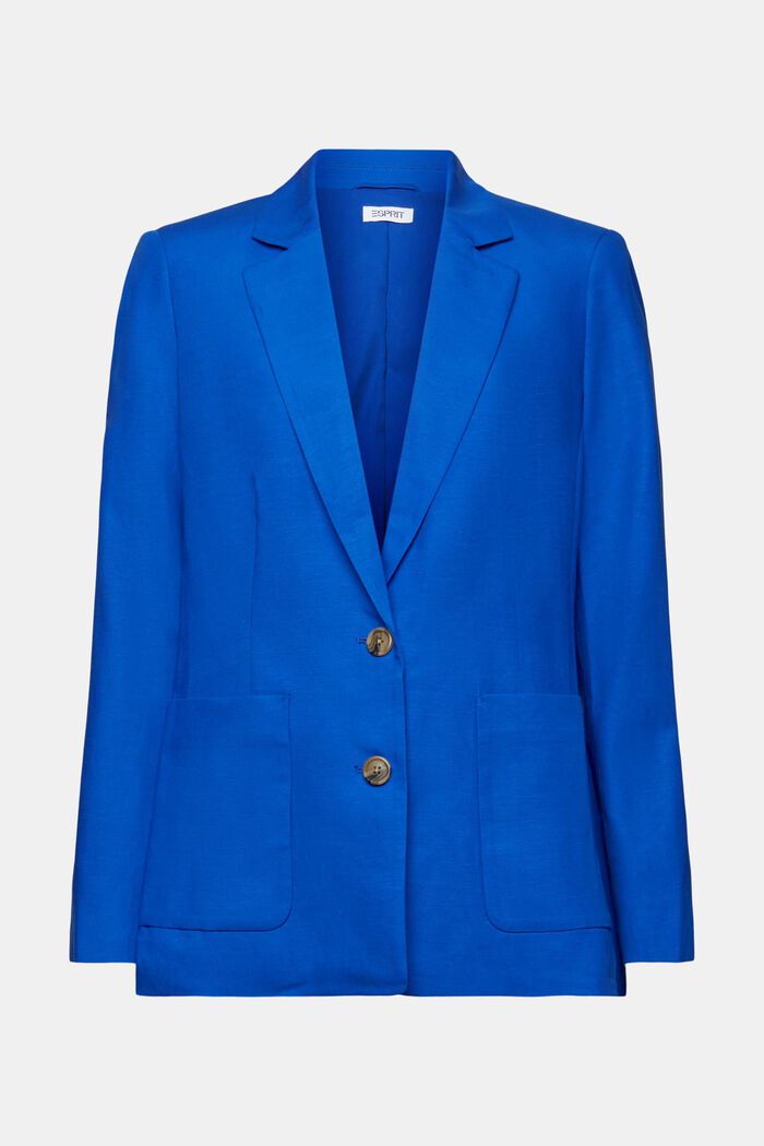 Mix og Match enkeltradet blazer, BRIGHT BLUE, detail image number 6