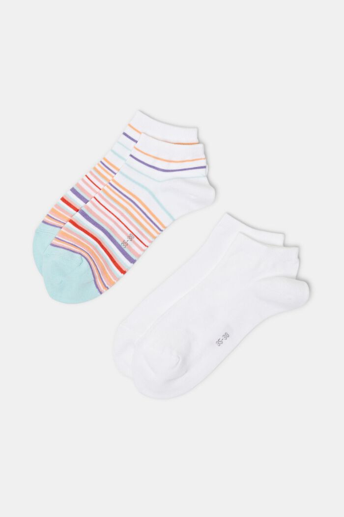 2-pak sokker i økologisk bomuld, NEW WHITE, detail image number 0