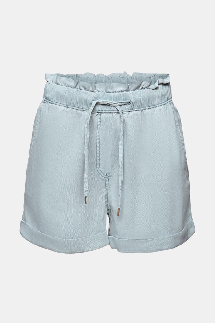 Pull on-shorts i twill, LIGHT BLUE, detail image number 7