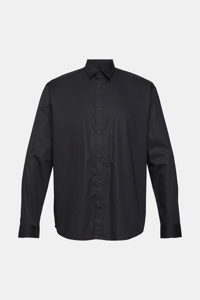 Skjorte i bæredygtig bomuld, BLACK, detail image number 6