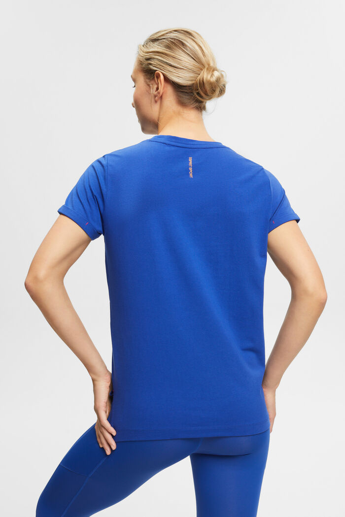 Sporty bomulds-T-shirt, BRIGHT BLUE, detail image number 3