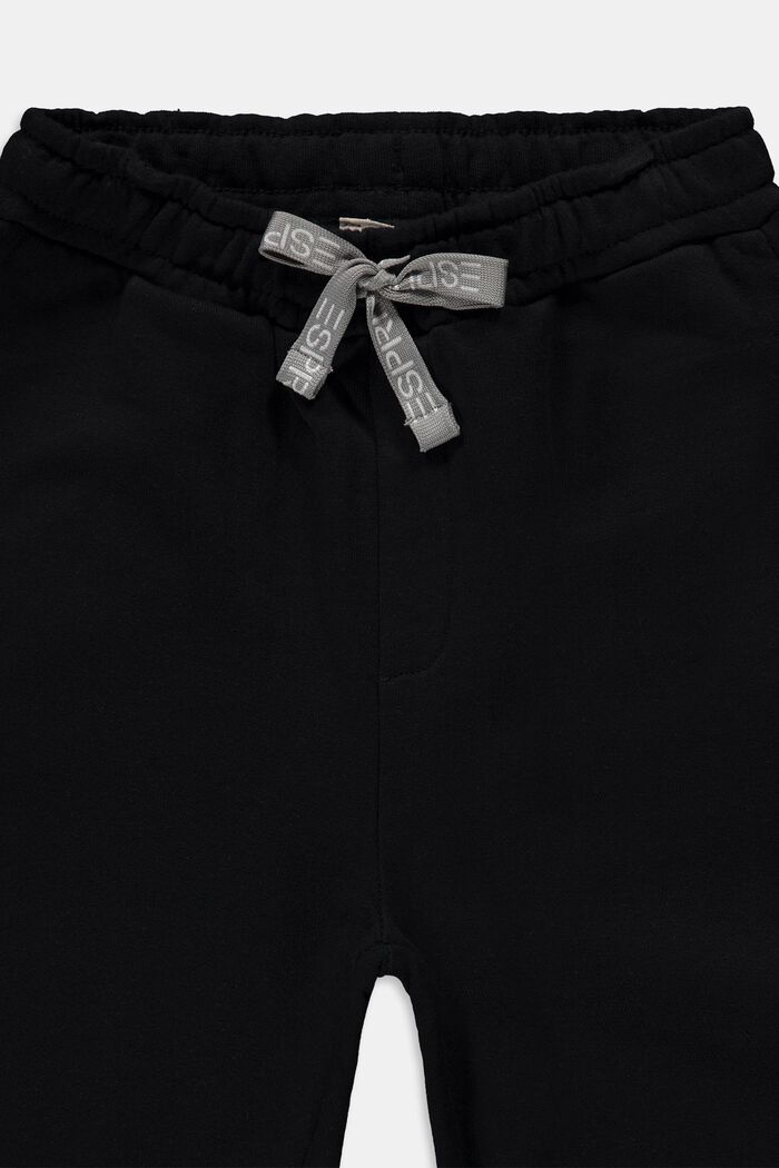 Sweatbukser med logo, 100% bomuld, BLACK, detail image number 2