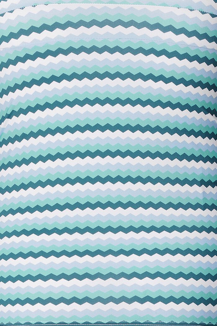 Vatteret tankini-top med zigzagmønster, LIGHT BLUE, detail image number 3