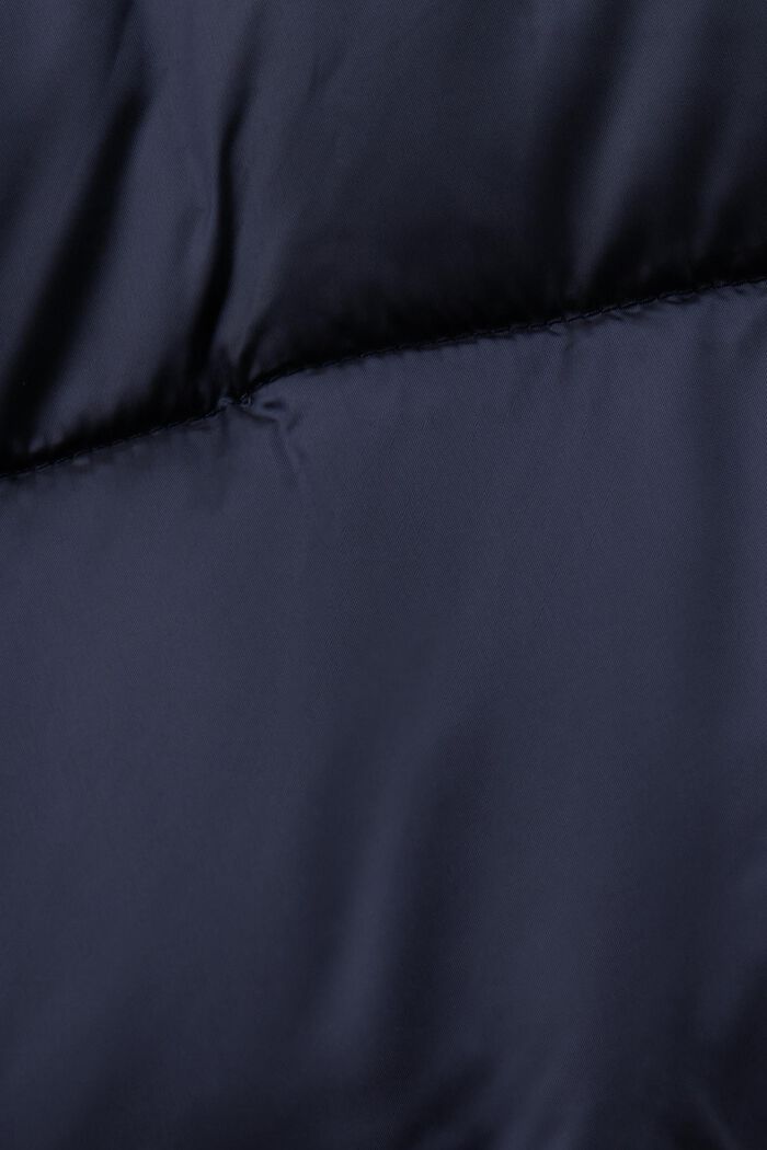 Pufferfrakke med aftagelig hætte, NAVY, detail image number 5