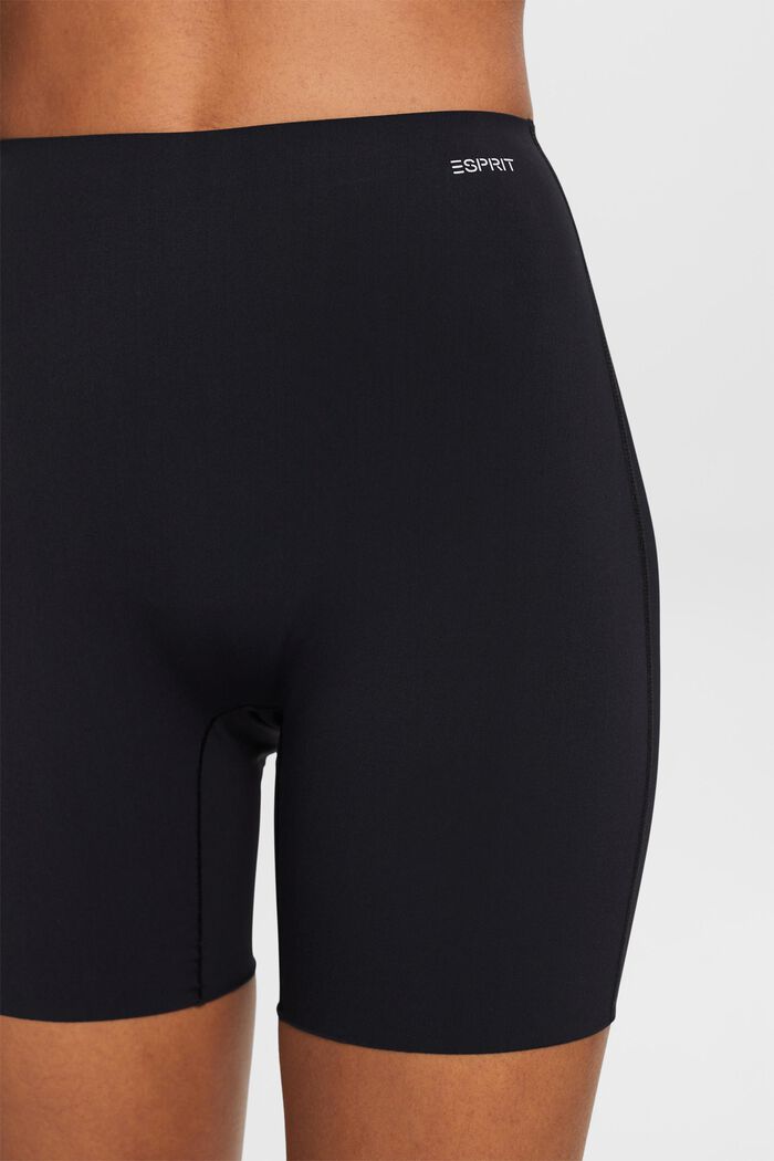 Genanvendt: shorts med blid shaping-effekt, BLACK, detail image number 2