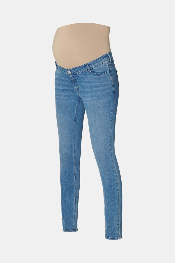 MATERNITY jeans med høj støttelinning, BLUE MEDIUM WASHED, detail image number 5