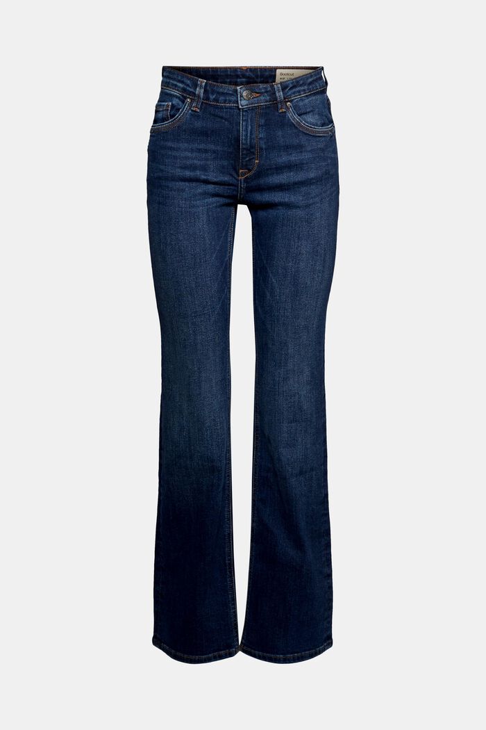 Superstretch-jeans med økologisk bomuld, BLUE DARK WASHED, detail image number 5