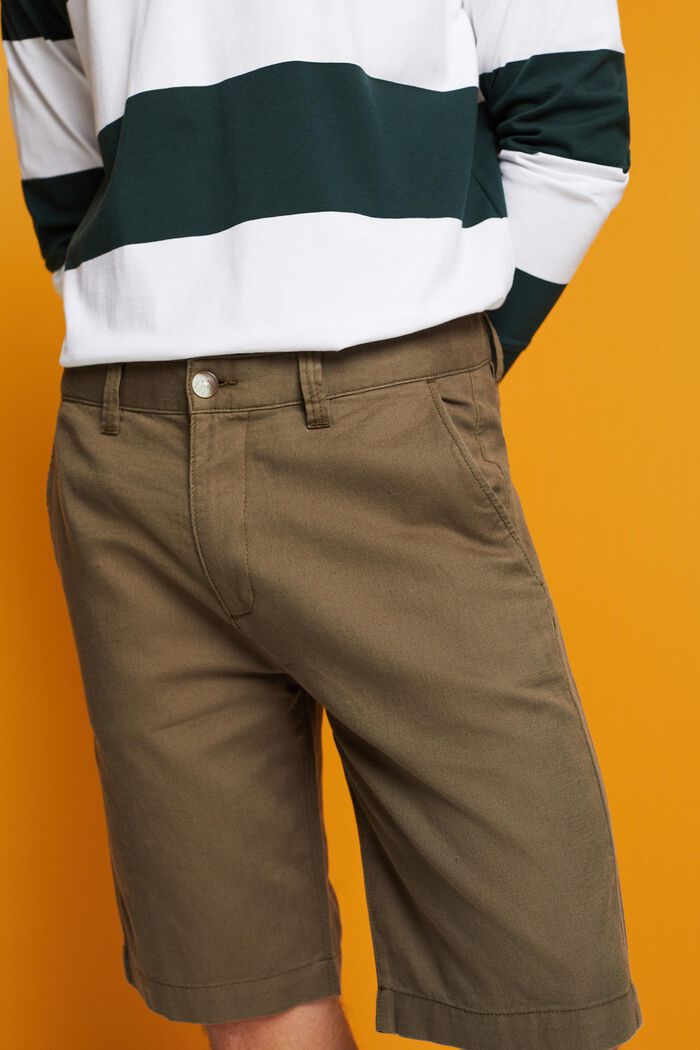 Shorts i chino-stil, DUSTY GREEN, detail image number 2