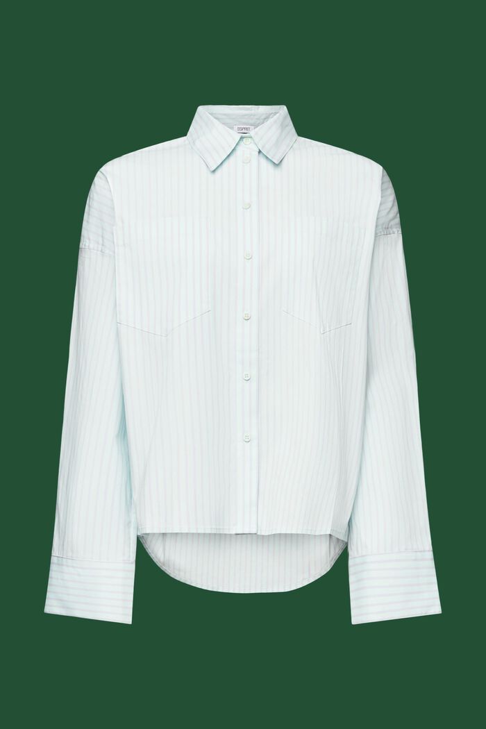 Stribet button down-skjorte, MINT/LAVENDER, detail image number 6
