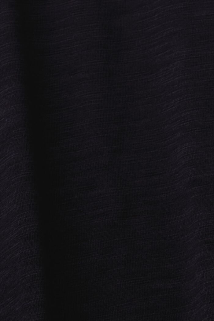 Langærmet basistop i jersey, BLACK, detail image number 5