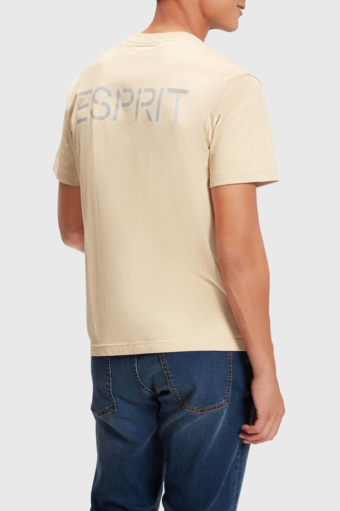 T-shirt med delfinmærke, SAND, detail image number 1