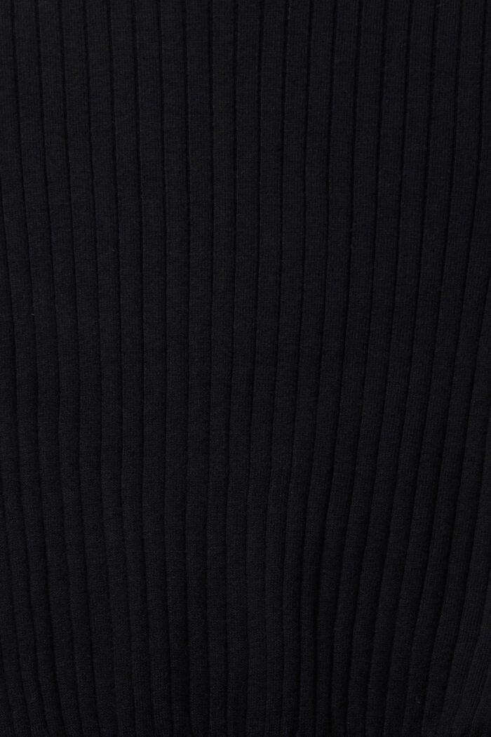 Pullover i ribstrik, BLACK, detail image number 6
