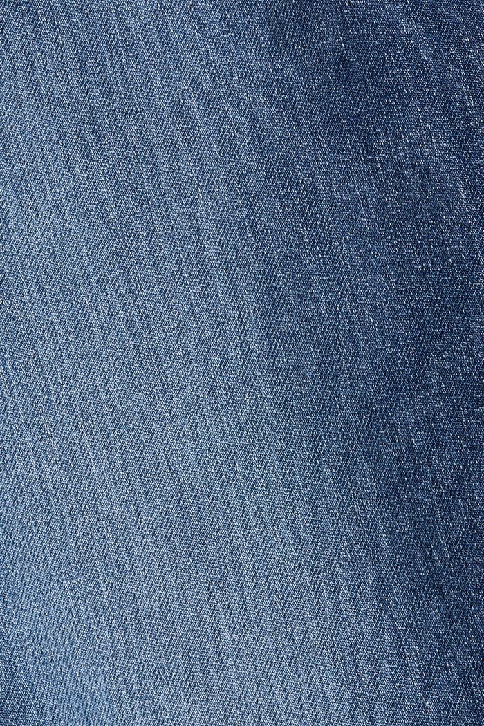 Jeans i used-look, økologisk bomuld, BLUE DARK WASHED, detail image number 4