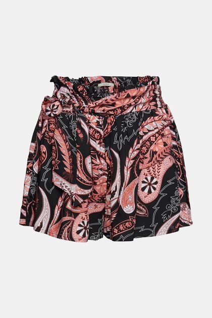 Shorts med paisley-print, LENZING™ ECOVERO™