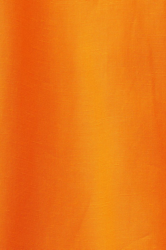 Oversized skjortebluse, BRIGHT ORANGE, detail image number 5