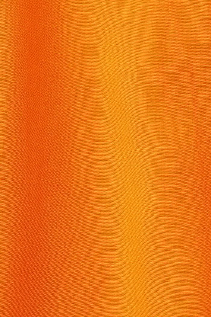 Oversized skjortebluse, BRIGHT ORANGE, detail image number 5