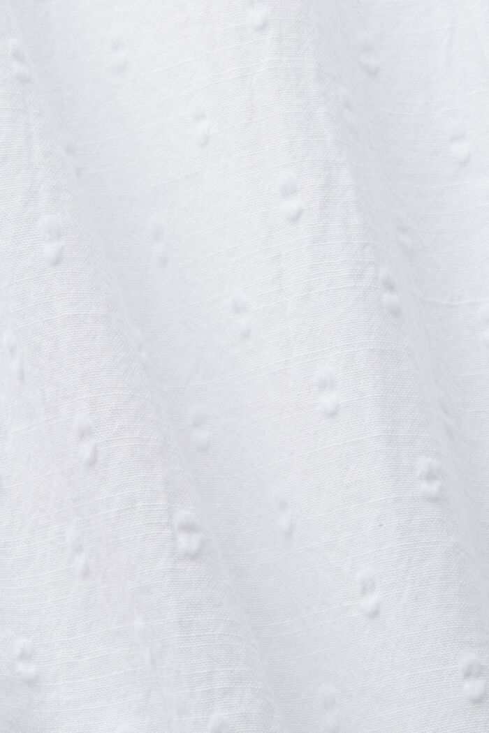 Broderet bomuldsbluse, WHITE, detail image number 5