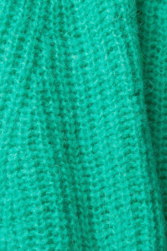 Strikket cardigan i alpacamiks, LIGHT GREEN, detail image number 1