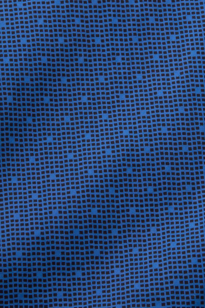 Mønstret button-down skjorte, 100 % bomuld, BRIGHT BLUE, detail image number 4