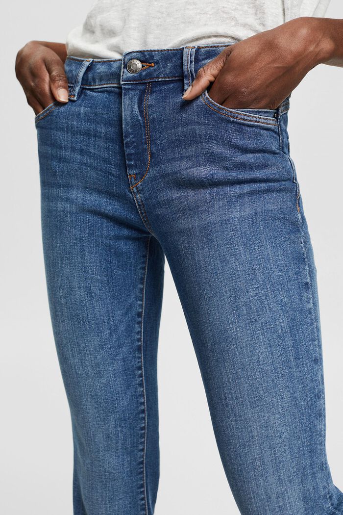 Bootcut-jeans af økologisk bomuld, BLUE MEDIUM WASHED, detail image number 0