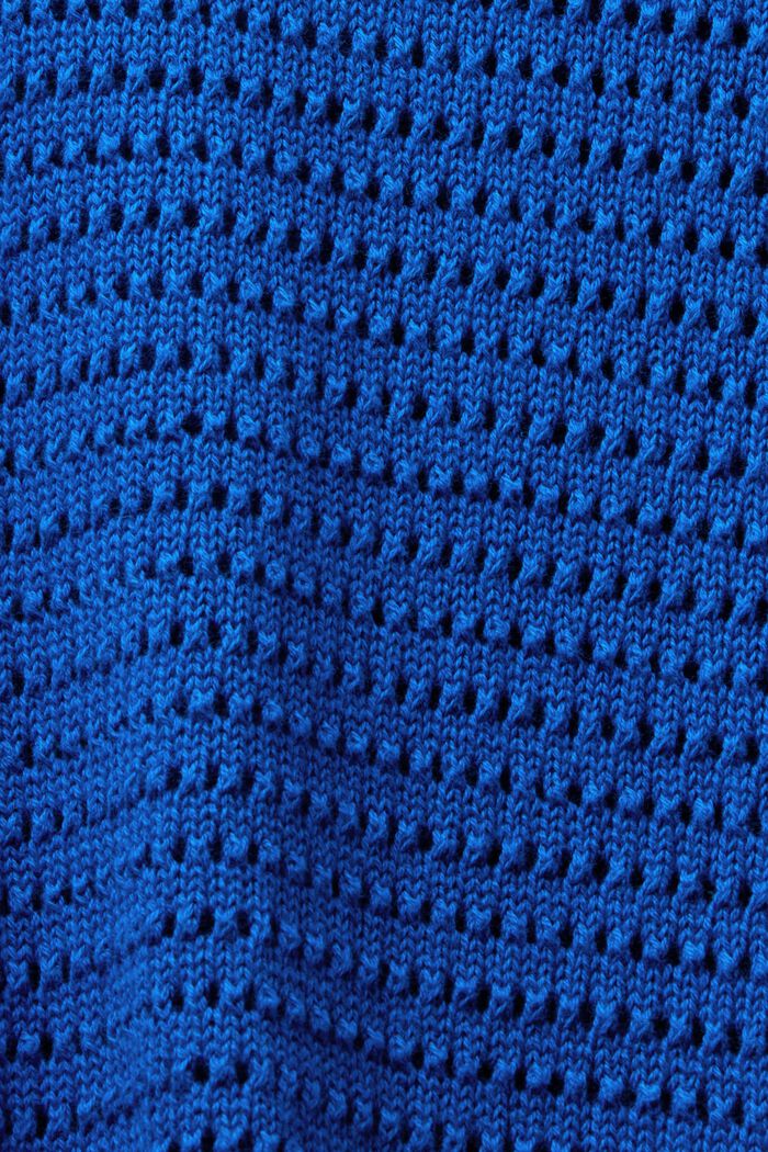 Sweater i mesh, BRIGHT BLUE, detail image number 5