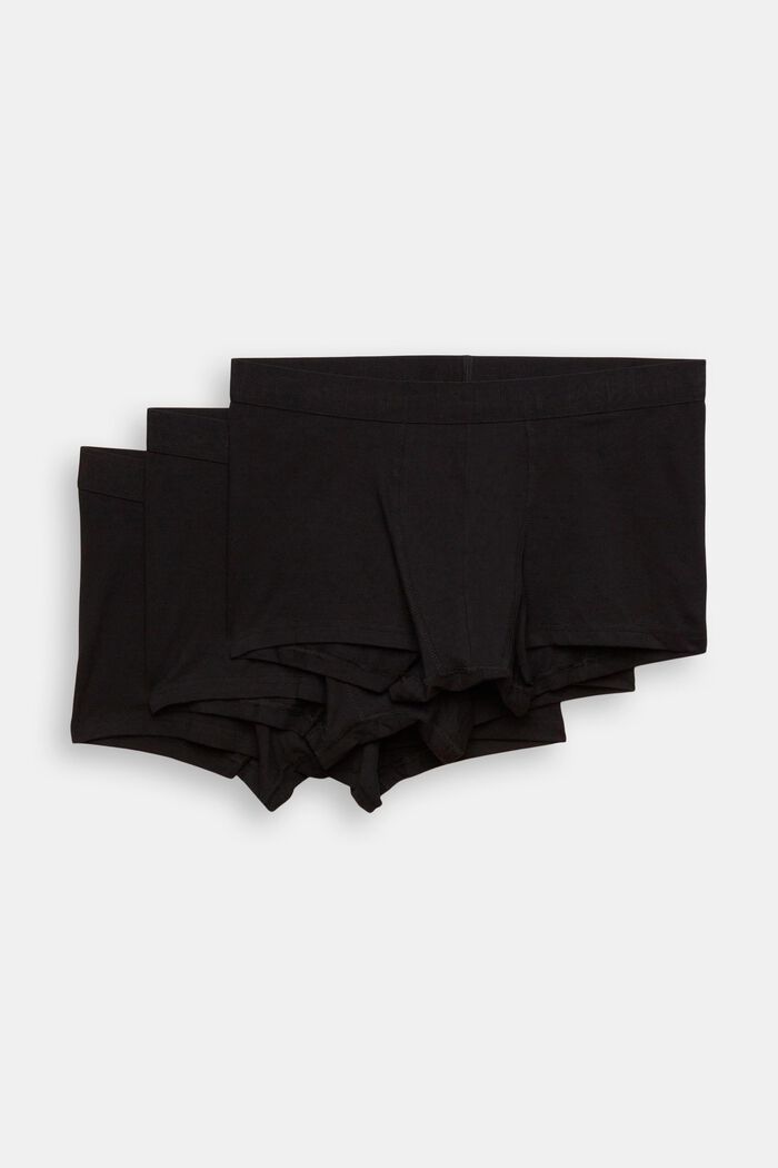 Multipakke med korte shorts i bomuldsstretch til mænd, BLACK, detail image number 2