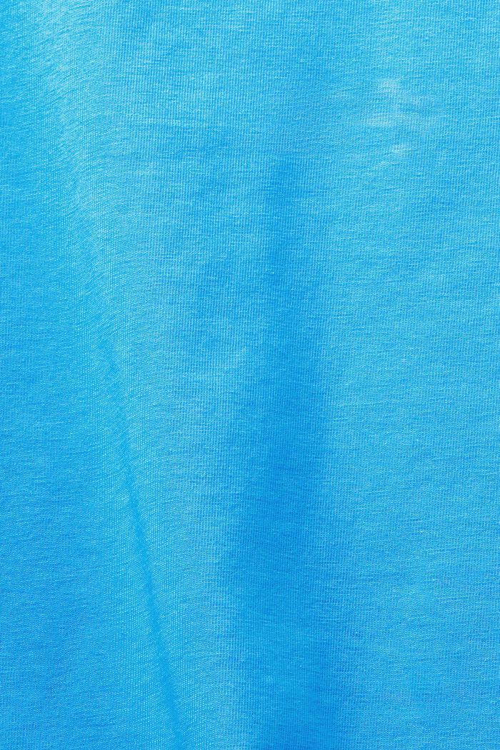 T-shirt med rund hals, BLUE, detail image number 4
