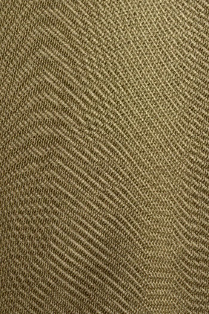 Sweatpants i bomuldsfleece med logo, OLIVE, detail image number 5