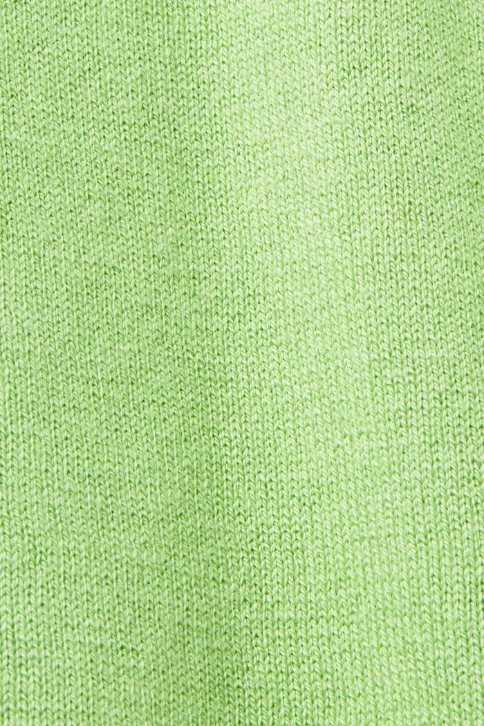 Kortærmet pullover, bomuldsmiks, GREEN, detail image number 5