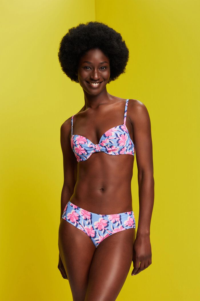 Genanvendt: polstret bikinitop med bøjle, LIGHT BLUE LAVENDER, detail image number 0