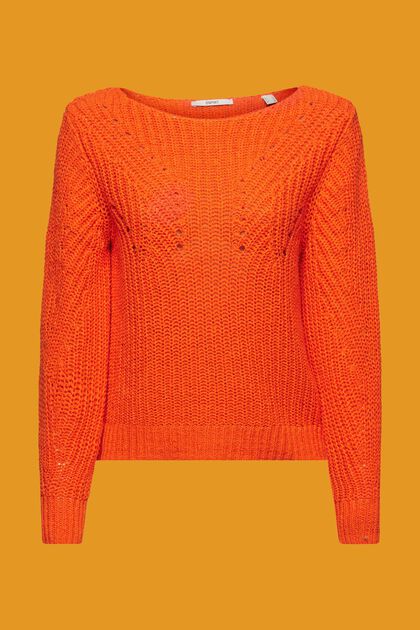 Sweater i åben strik