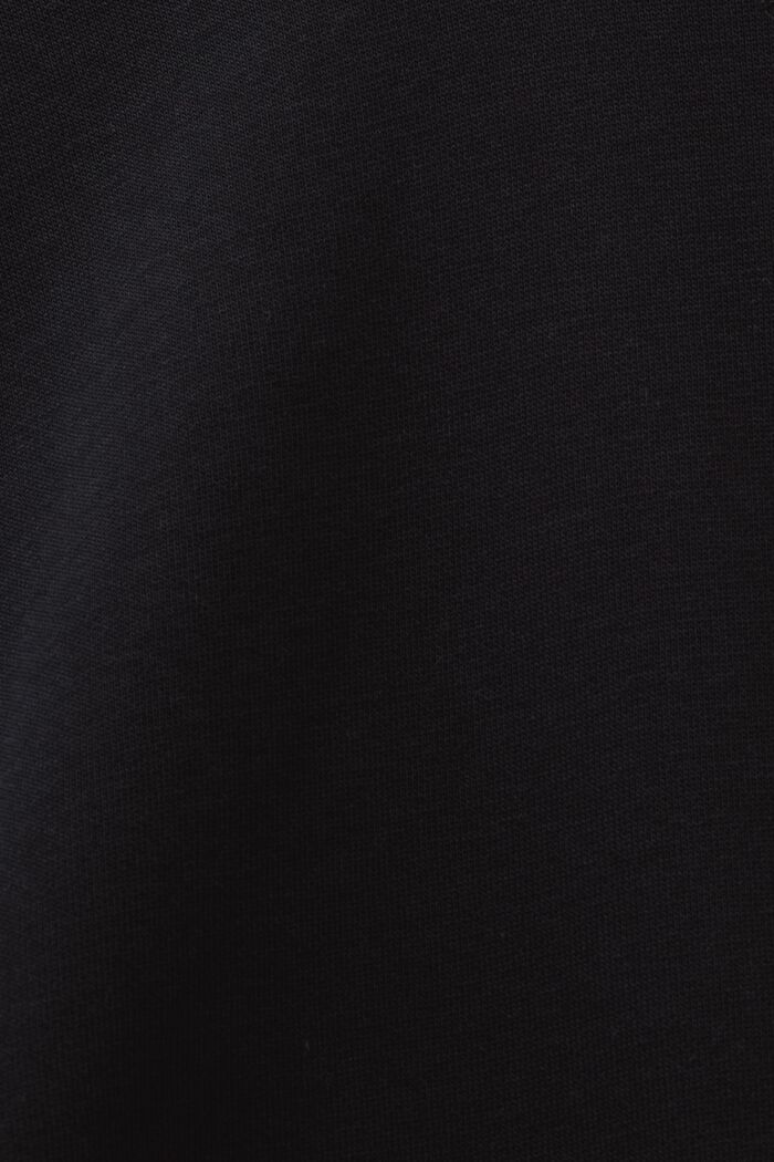 Sweatshirt med hætte og syet logo, BLACK, detail image number 4