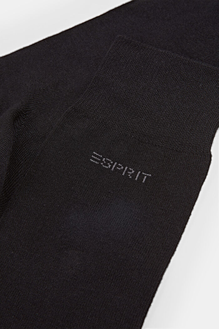 Pakke med 5 par sokker, økologisk bomuldsblanding, BLACK, detail image number 1