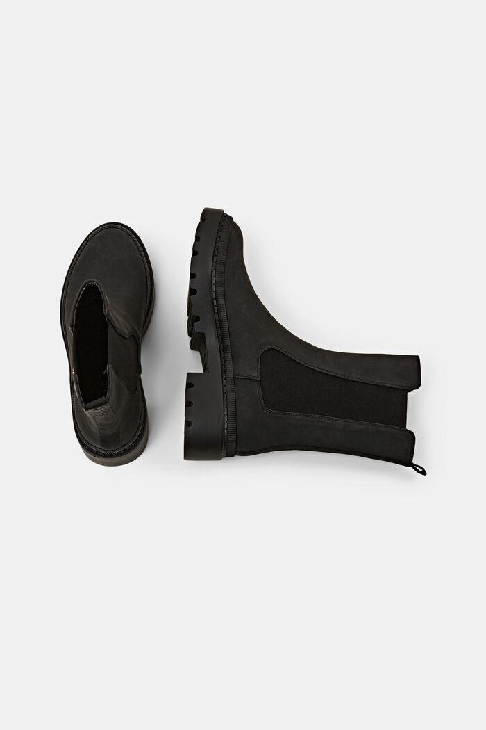 Chunky støvler i imiteret læder, BLACK, detail image number 5