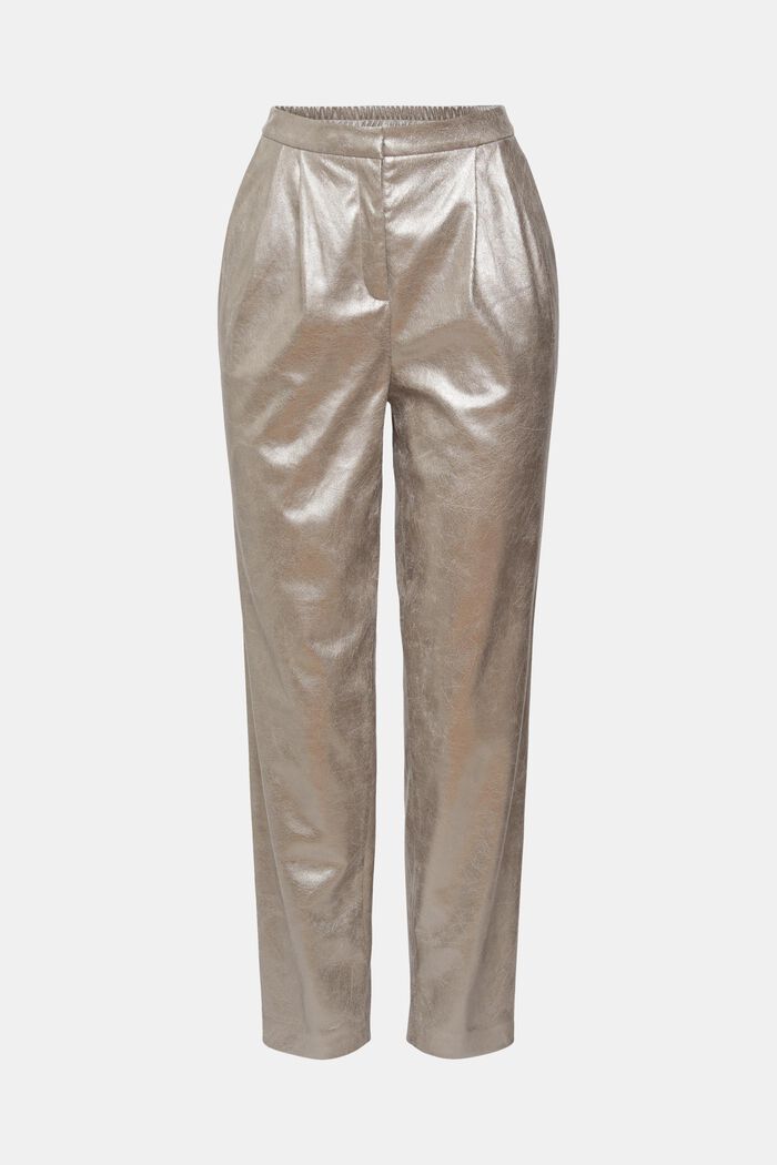 Metallic bukser i kunstlæder
