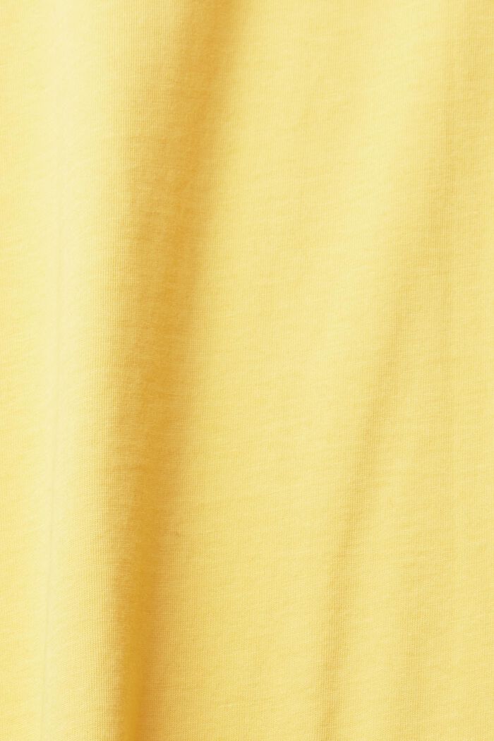 Jersey-T-shirt, 100% bomuld, YELLOW, detail image number 1