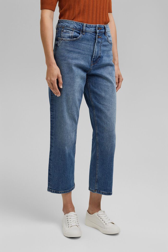 Ankellange jeans med fashion-fit