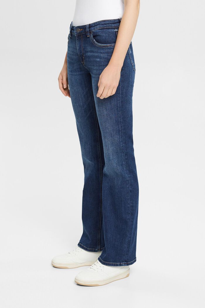 Superstretch-jeans med økologisk bomuld, BLUE DARK WASHED, detail image number 0