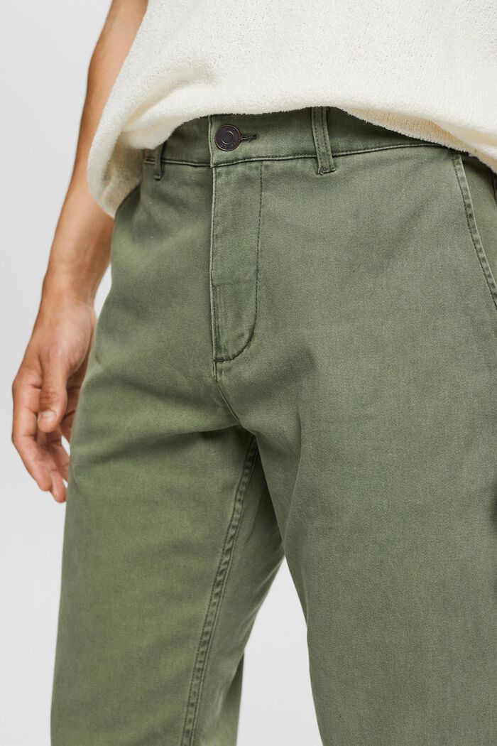 Chino i bomuld, GREEN, detail image number 0